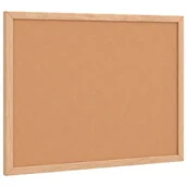 Tablice interaktywne - vidaXL Tablica korkowa z ramą z litego drewna sosnowego 40x30 cm - miniaturka - grafika 1