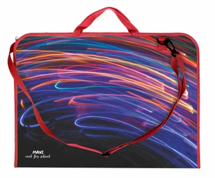 Teczka na rysunki rysunkowa A3 z paskiem rączką plastikowa PP Lights - Teczki i skoroszyty - miniaturka - grafika 1