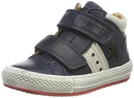 Buty dla chłopców - Bisgaard Jacob wysokie sneakersy dla chłopców, niebieski - niebieski granatowy 602-25 EU - miniaturka - grafika 1