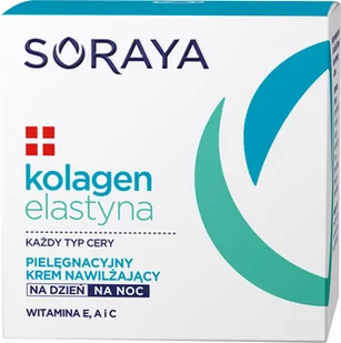Soraya Kolagen i Elastyna pielęgnacyjny krem nawilżający na dzień i noc 50ml - Kremy do twarzy - miniaturka - grafika 1