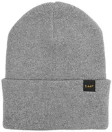 Czapki damskie - Lee Męska czapka beanie Essential, Grey Mele, jeden rozmiar - miniaturka - grafika 1