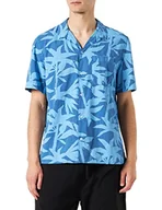 Koszule męskie - s.Oliver koszula męska z krótkim rękawem, Blau, XL - miniaturka - grafika 1