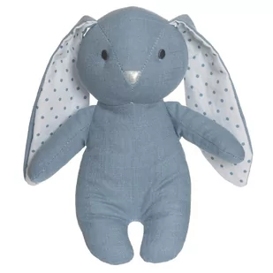 Pluszak króliczek Elina, niebieski 20cm - Maskotki i pluszaki - miniaturka - grafika 1