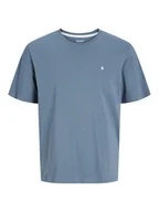 Koszulki męskie - Jack & Jones T-Shirt Paulos 12245087 Niebieski Regular Fit - miniaturka - grafika 1