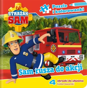 Media Service Zawada Strażak Sam Puzzle i kolorowanki Sam rusza na akcję - Baśnie, bajki, legendy - miniaturka - grafika 2