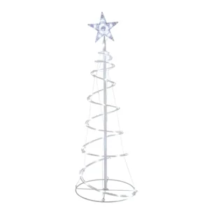 Choinka spiralna zewnętrzna Spark zimny biały 48 x 150 cm - Ozdoby bożonarodzeniowe - miniaturka - grafika 1