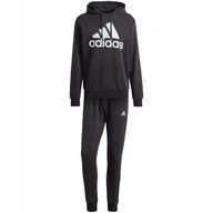 Dresy męskie - Dres męski adidas Big Logo Terry Track Suit czarny IJ8555 S - miniaturka - grafika 1