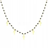 Biżuteria religijna - Naszyjnik CHOKER srebro925 krzyże NOWOŚĆ - miniaturka - grafika 1