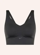 Biustonosze - Nike Biustonosz Sportowy Alate schwarz - miniaturka - grafika 1