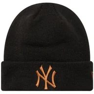 Czapki męskie - New Era League Essential New York Yankees Beanie Hat 60580722, Kobieta/Mężczyzna, Czapka, Czarny - miniaturka - grafika 1