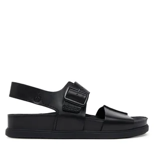 Sandały Clarks Torford Strap 26180896 Czarny - Sandały męskie - miniaturka - grafika 1