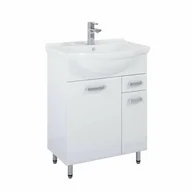 Szafki łazienkowe - Szafka Amigo Rio 65 2D 1S White HG NN Elita - miniaturka - grafika 1