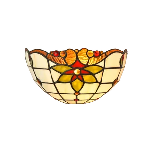 Kinkiet witrażowy TIFFANY 1X40W E14 222 PREZENT - Lampy ścienne - miniaturka - grafika 1