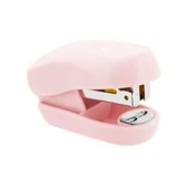 Zszywacze biurowe - Zszywacz mini pastelowy róż EASY - miniaturka - grafika 1