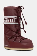 Śniegowce damskie - Moon Boot śniegowce MB ICON NYLON kolor bordowy 80D1400440 D013 - miniaturka - grafika 1