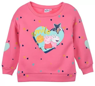 Różowa bluza dziewczęca z aplikacją - Peppa Pig - Moda i Uroda OUTLET - miniaturka - grafika 1