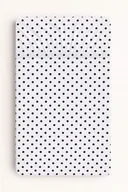 Prześcieradła dla dzieci - Prześcieradło bawełniane z gumką do łóżeczka 120x60 cm - grochy czarne - miniaturka - grafika 1