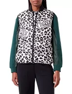 Kamizelki damskie - Love Moschino Damska kamizelka Technical, Beżowy Black, 38 - miniaturka - grafika 1