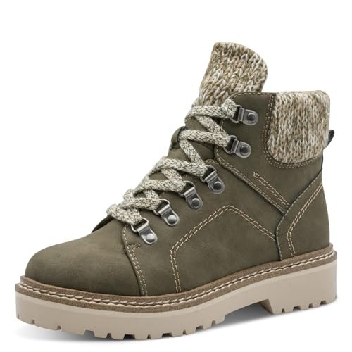 Tamaris Damskie buty WL Lace Boot 1-26264-43 śniegowce, oliwkowe, rozmiar 38 EU, oliwkowy, 38 EU