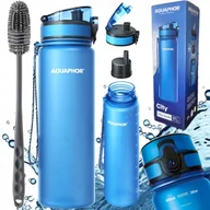 Butelki filtrujące - Zestaw AQUAPHOR CITY butelka filtrująca niebieska 0,8l + szczoteczka - miniaturka - grafika 1