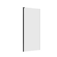 Ścianki i drzwi prysznicowe - Sensea Ścianka boczna do drzwi prysznicowych uchylnych Neo 100x200 cm profil czarny - miniaturka - grafika 1