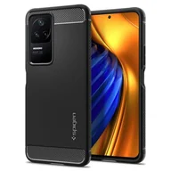Etui i futerały do telefonów - Etui SPIGEN Rugged Armor do Xiaomi Poco F4 5G Czarny - miniaturka - grafika 1