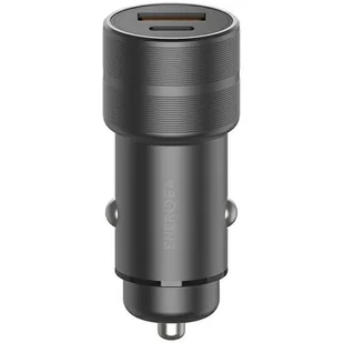 ENERGEA ład. sam. 1xUSB+1xUSB-C PD-QC 3.0 38W szary/gunmetal Alu Drive PD20+ - Ładowarki samochodowe - miniaturka - grafika 1
