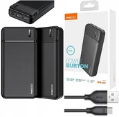 Powerbanki - SZYBKI POWERBANK 20000MAH MOCNY SZYBKIE ŁADOWANIE 2,1A USB C + KABEL RECCI - miniaturka - grafika 1