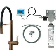 Baterie kuchenne - Deante Bateria Magnetic BRMFC75M z filtrem Brąz szczotkowany - miniaturka - grafika 1