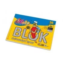 Blok rysunkowy A4 80g biały 50 kartek - Szkolne artykuły papiernicze - miniaturka - grafika 1
