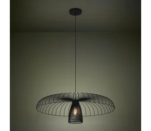 Eglo 390216 - Żyrandol na lince CHAMPERICO 1xE27/60W/230V 77 cm czarny - Lampy sufitowe - miniaturka - grafika 1