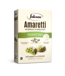 Ciastka Amaretti Pistacchio Falcone 170g - Pistacjowe - Ciastka - miniaturka - grafika 1