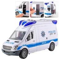 Samochody i pojazdy dla dzieci - POLICJA RADIOWÓZ Auto samochód POLICYJNY ŚWIECI DŹWIĘKI NAPĘD AUTKO - miniaturka - grafika 1