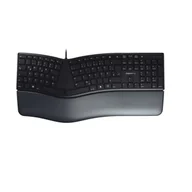 Klawiatury - CHERRY KC 4500 ERGO klawiatura USB QWERTY Hiszpański Czarny - miniaturka - grafika 1