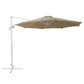 Parasole - Beliani Parasol ogrodowy 300 cm mokka/biały SAVONA - miniaturka - grafika 1