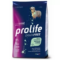 Sucha karma dla psów - Prolife Grain Free Adult Sensitive Medium/Large Ryby i ziemniaki - 10 kg - miniaturka - grafika 1