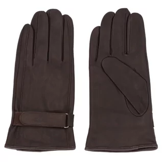 Rękawiczki - Joop! Rękawice skórzane dark brown 7234-M-205 - grafika 1