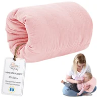 Poduszki do karmienia - Poduszka do karmienia muślinowa mała poduszka do karmienia i karmienia w podróży 20 cm - mufka do karmienia poduszka na ramię i poduszka do pozycjon.. - miniaturka - grafika 1