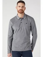 Koszulki męskie - Wrangler Koszulka polo w kolorze szarym - miniaturka - grafika 1