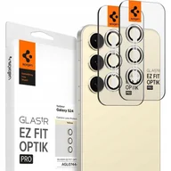 Szkła hartowane na telefon - Szkło na aparat Spigen Glas.tR Ez Fit Optik Pro 2-Pack do Galaxy S24, żółte - miniaturka - grafika 1