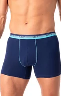 Majtki damskie - Bawełniane granatowe bokserki męskie MXH 340, Kolor granatowy, Rozmiar M, Key - Intymna - miniaturka - grafika 1