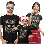 Koszulki męskie - 3 KOSZULKI ŚWIĄTECZNE ZESTAW CAŁEJ RODZINY RODZINY 2+1 TATA MAMA DZIECKO - miniaturka - grafika 1