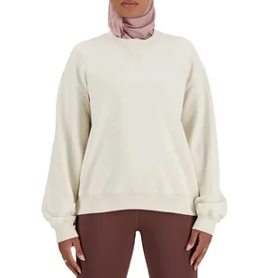 Bluza New Balance WT41500LIN - beżowa - Bluzy sportowe damskie - miniaturka - grafika 1