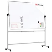 Tablice i flipcharty - Tablica mobilna TM Idea dwustronna obrotowa suchościeralna magnetyczna 180x120 cm – seria FLEX - miniaturka - grafika 1