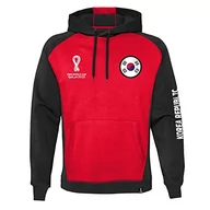 Bluzy męskie - FIFA Męska bluza z kapturem Official World Cup 2022, męska, Korea Południowa, X-Large, czerwona, XXL, czerwony, XXL - miniaturka - grafika 1