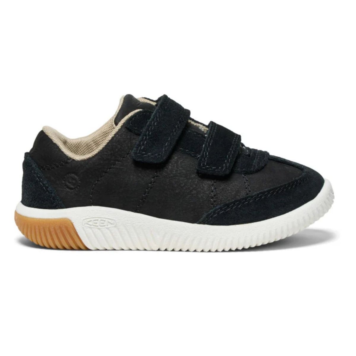 Buty dziecięce Keen NX Knit T-Toe DS skórzane na rzepy czarne-24