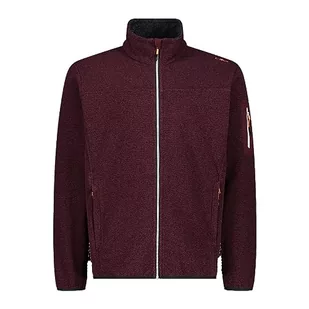 CMP męska kurtka Knit-Tech Burgundy, 58 - Kurtki męskie - miniaturka - grafika 1
