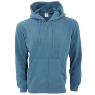 Bluzy sportowe męskie - Męska Gładka Bluza Sportowa Z Kapturem Na Zamek - miniaturka - grafika 1