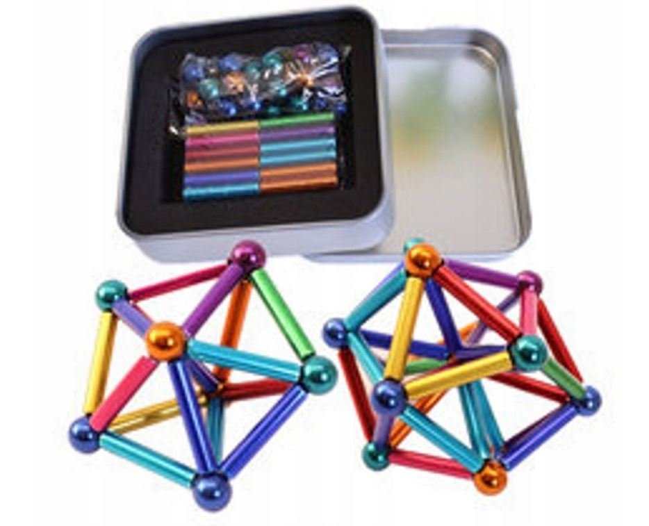 NEOCUBE KLOCKI MAGNETYCZNE KULKI XXL 8 MM 65 SZT. ZABAWKA MAGNETYCZNA