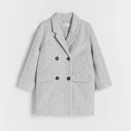 Płaszcze damskie - Reserved - Ocieplany płaszcz - Turkusowy - miniaturka - grafika 1